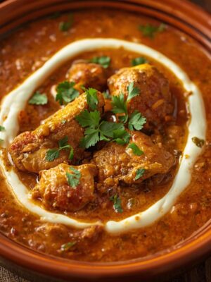 BONELESS CHICKEN HANDI in plate BONELESS CHICKEN HANDI (HALF)