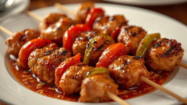 CHICKEN SCHEZWAN KABAB