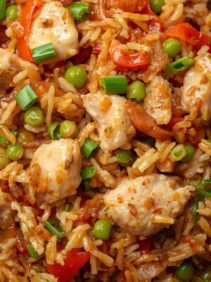 CHICKEN TRIPLE SCHEZWAN FRIED RICE (1) EGG FRIED RICE