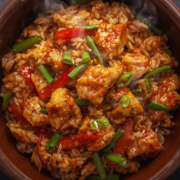 CHICKEN TRIPLE SCHEZWAN FRIED RICE