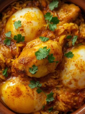 EGG BIRYANI in dish EGG BIRYANI