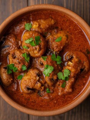 MUSHROOM MASALA dish MUSHROOM MASALA