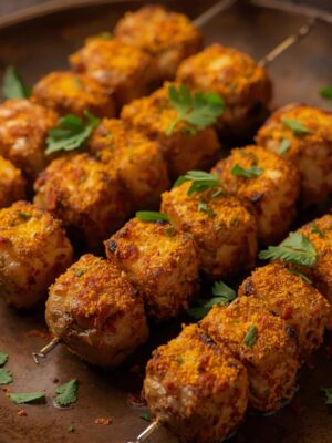 PANEER BANJARA KABAB yellow coating (2) PANEER ACHARI KABAB