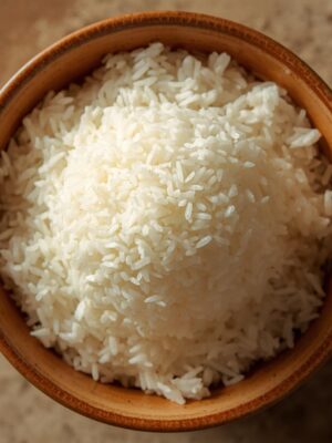 plan rice in serving in dish BIRYANI & RICE